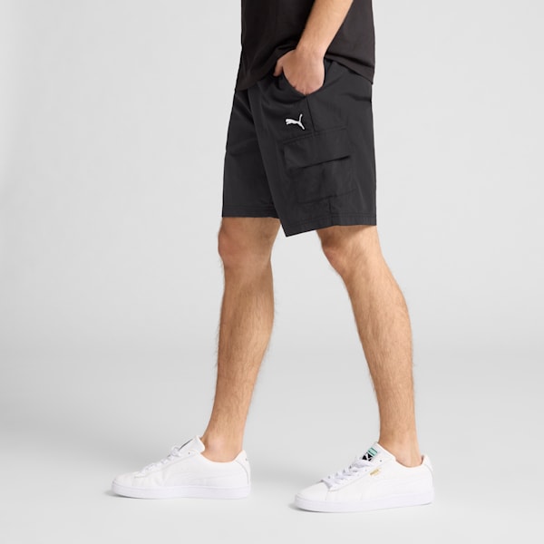 Essentials Men's 8" Woven Cargo Shorts, PUMA Black, extralarge